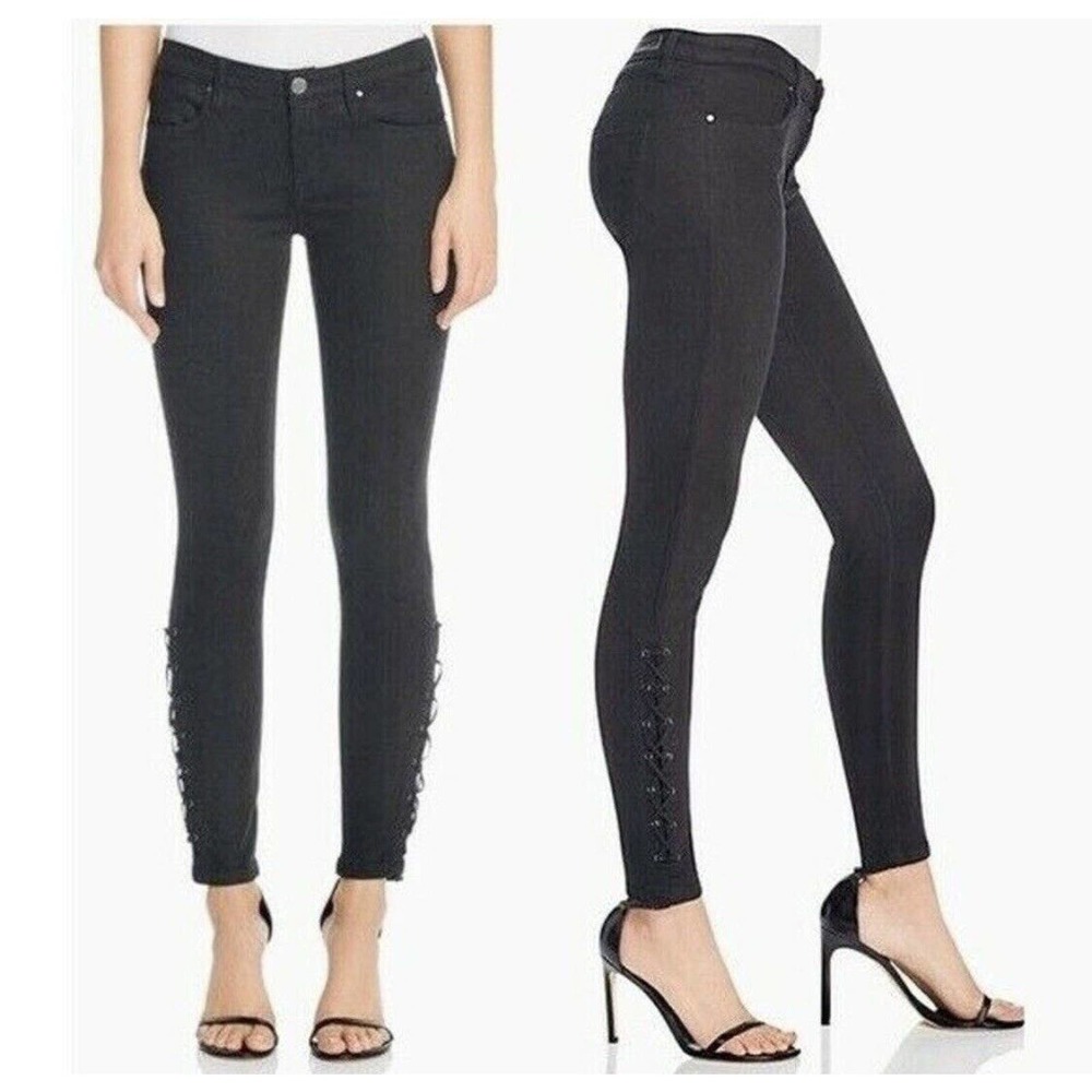 Blanknyc Intro Lace Up Skinny Ankle Crop Jeans‎ 29